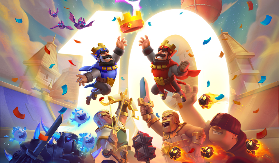 新主题季：10周年庆典 × Clash Royale